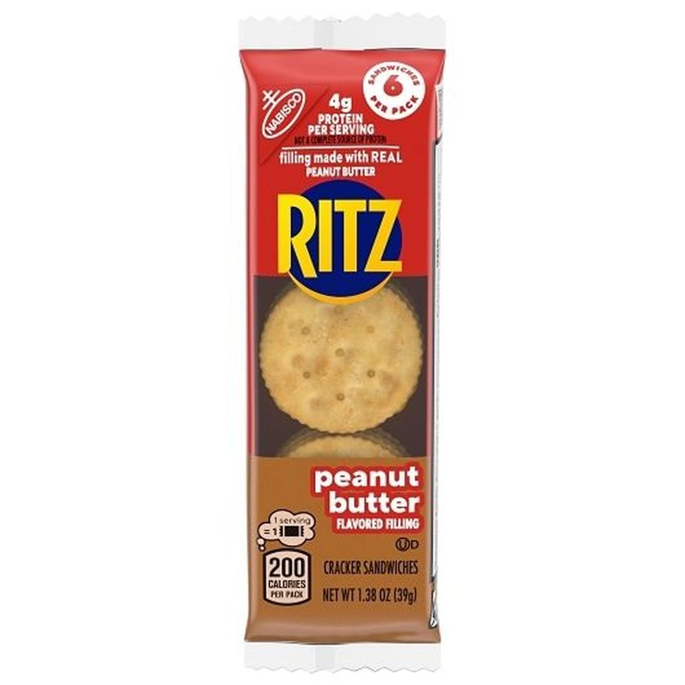 Ritz Peanut Butter Sandwich Cracker, 1.38 Ounce -- 14 Per Case