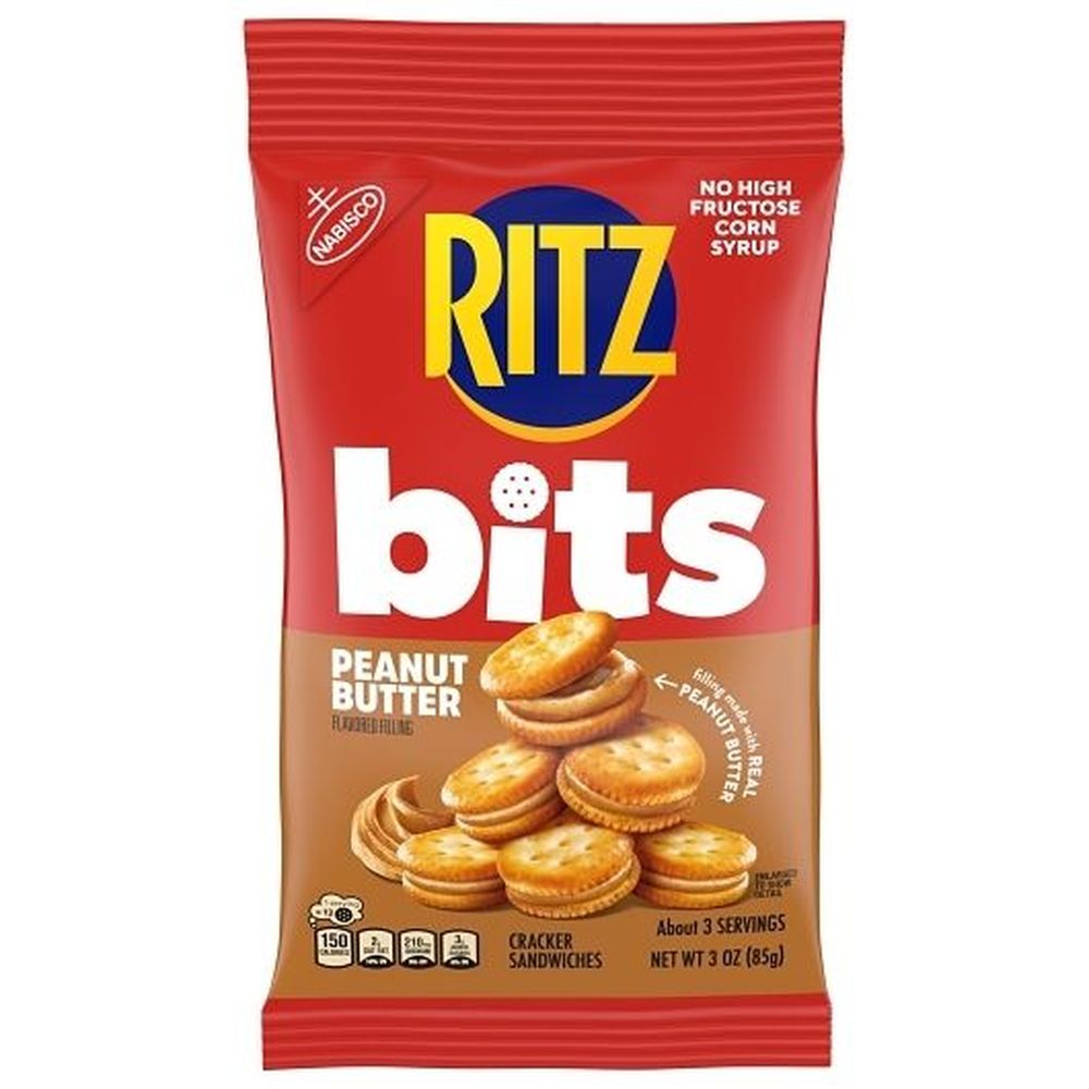 Ritz Bits Peanut Butter Cracker Sandwich, 3 Ounce -- 12 Per Case