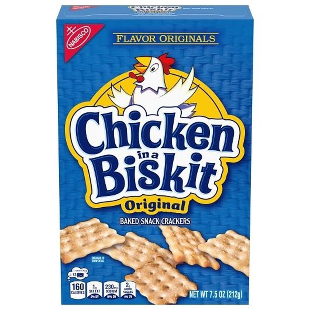 Chicken In A Biskit Original Baked Snack Cracker, 7.5 Ounce -- 6 Per Case