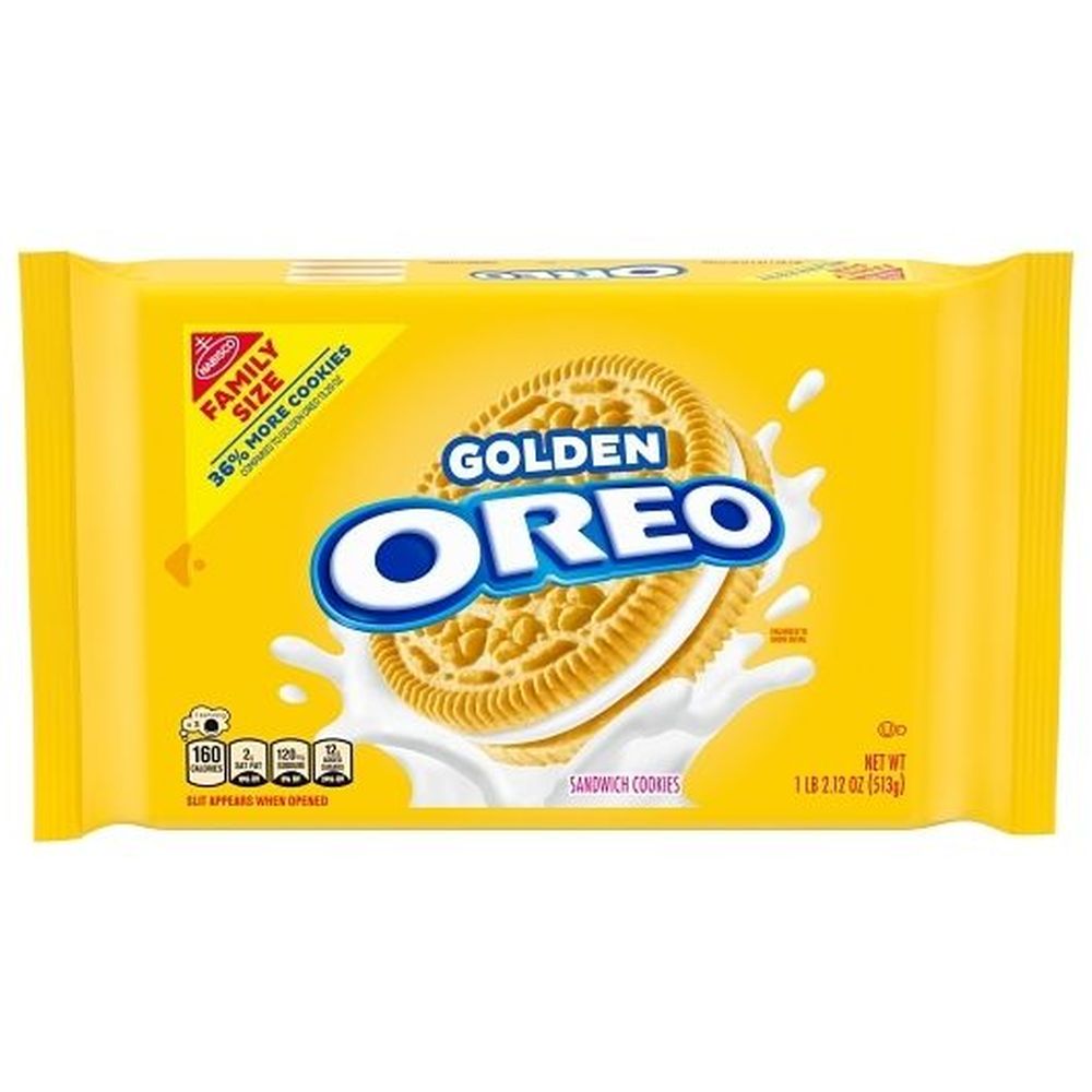Golden Oreo Family Size Sandwich Cookies, 18.12 Ounce -- 12 Per Case