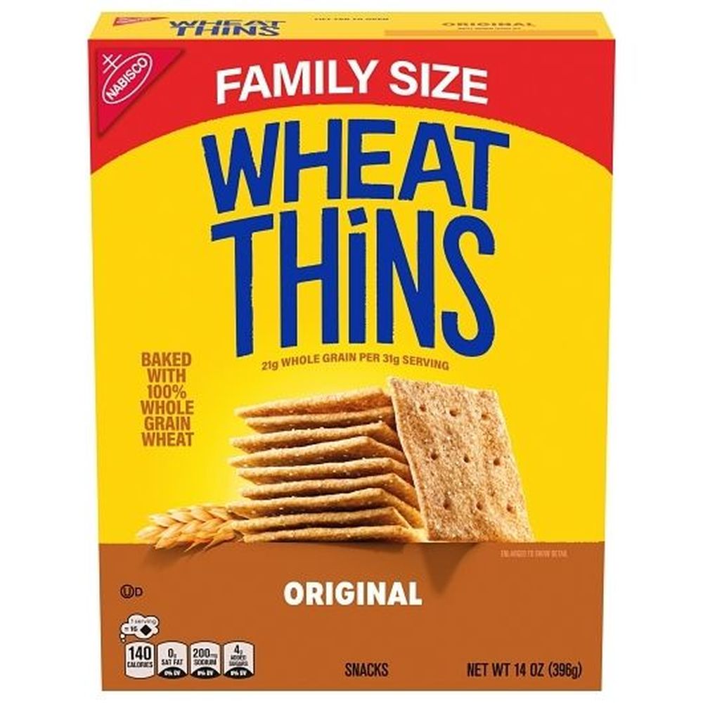 Wheat Thins Original Whole Grain Wheat Cracker, 14 Ounce -- 6 Per Case
