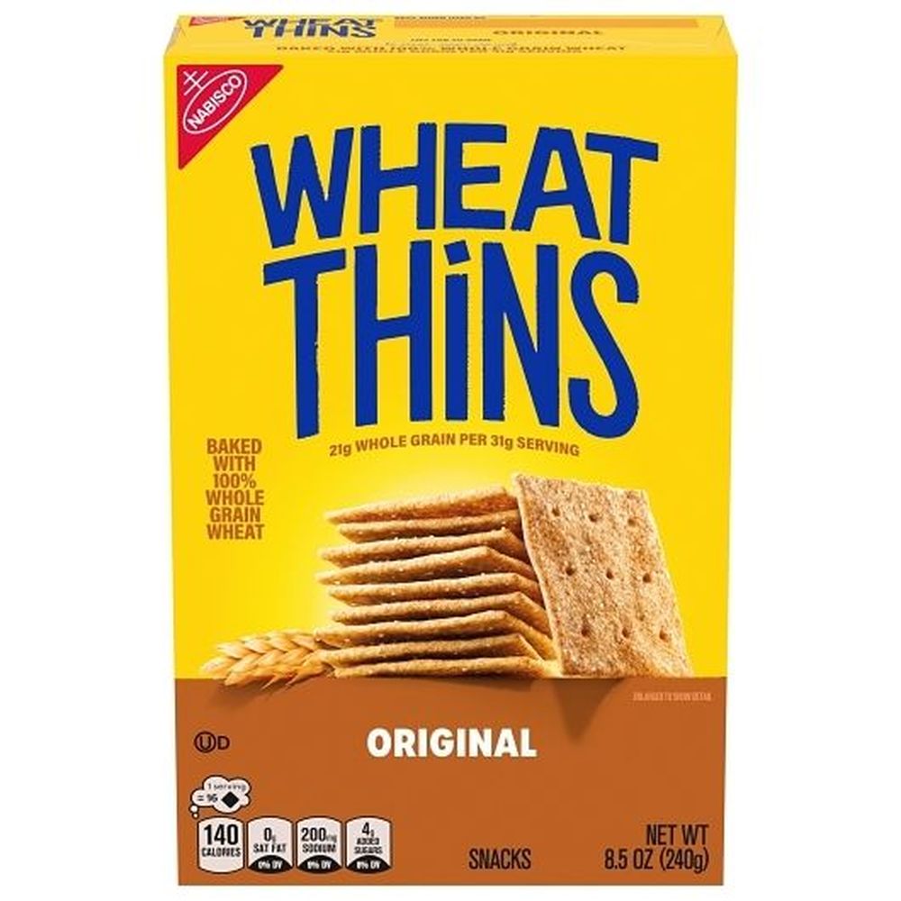 Wheat Thins Original Whole Grain Wheat Cracker, 8.5 Ounce -- 6 Per Case
