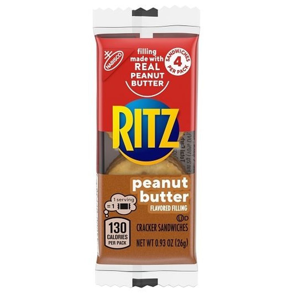 Ritz Peanut Butter Cracker Sandwiches, 0.93 Ounce -- 120 Per Case