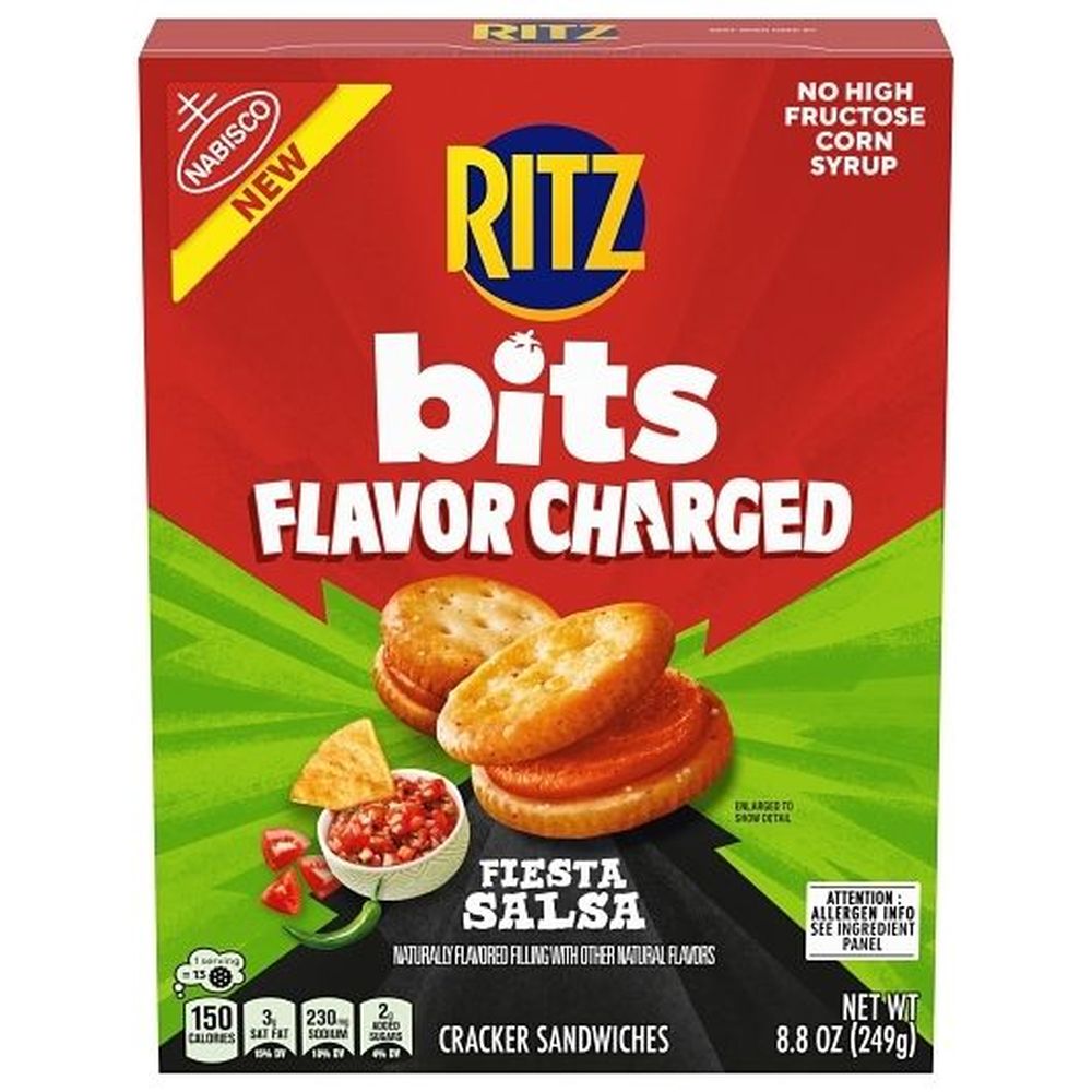 Ritz Bits Flavor Charged Fiesta Salsa Cracker Sandwiches, 8.80 Ounce -- 12 Per Case
