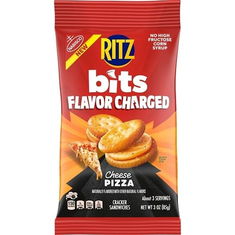 Ritz Bits Pizza Flavor Charged Cracker Sandwiches, 3 Ounce -- 12 Per Case