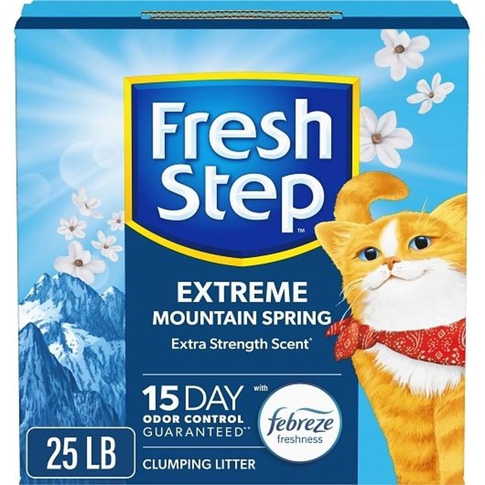 Extreme Mountain Spring Clumping Cat Litter with Febreze Freshness