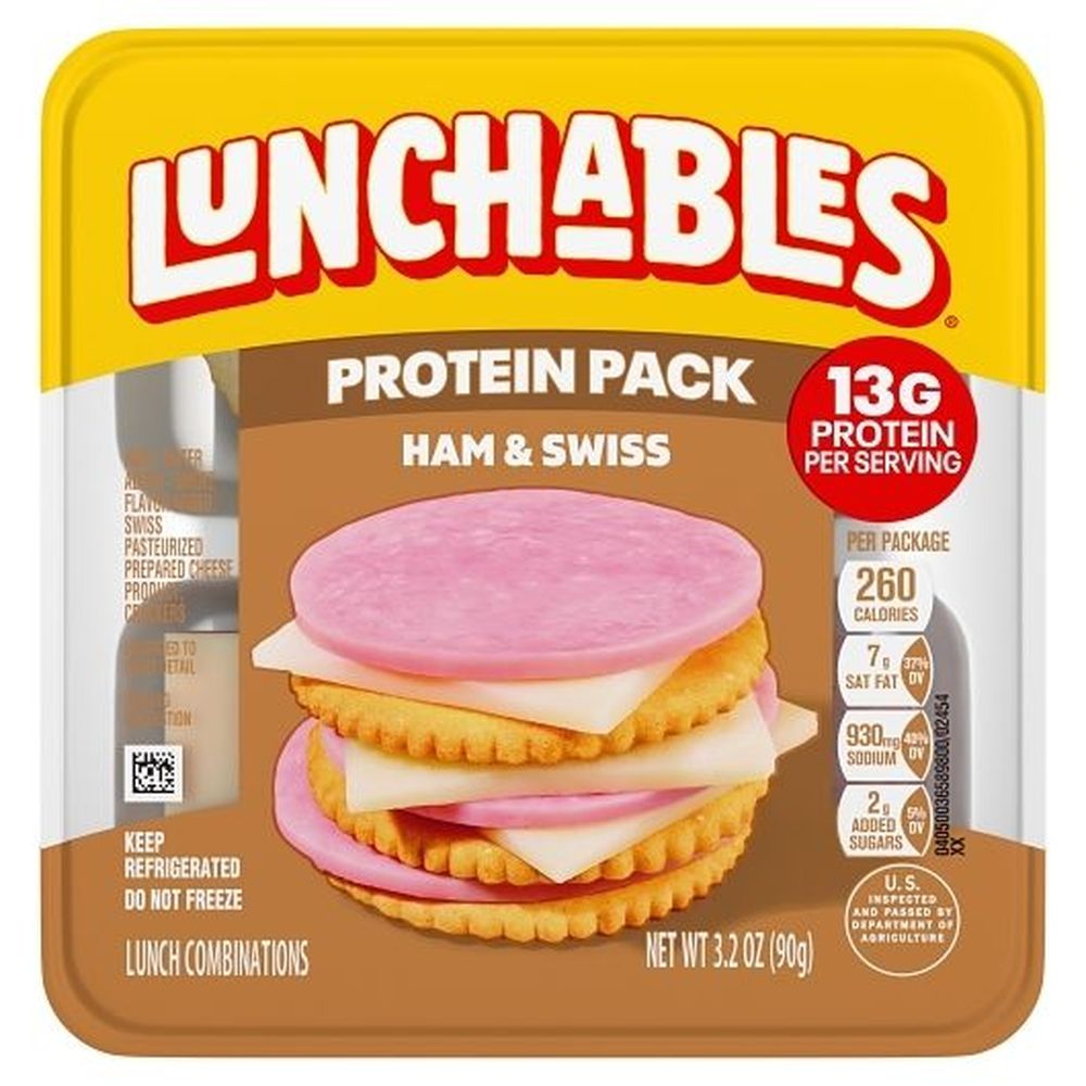 Oscar Mayer Lunchable Ham And Swiss Cheese, 3.2 Ounce -- 16 Per Case