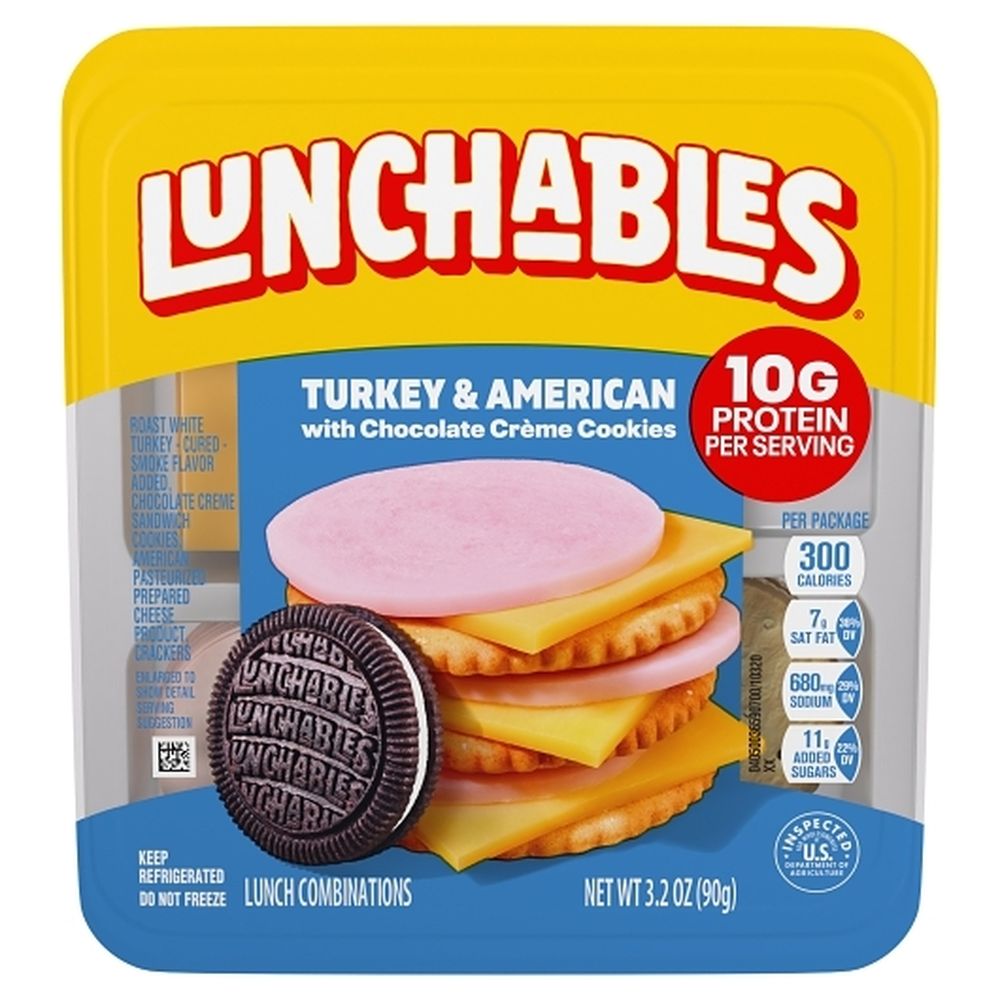 Lunchables Convenience Meals Turkey And American Cracker Stackers, 3.2 Ounce -- 16 Per Case
