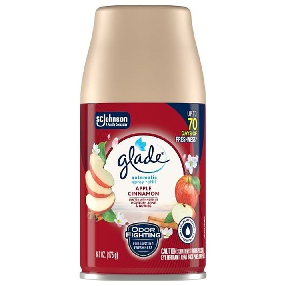 Glade Apple Cinnamon Automatic Spray Refill, 6.2 Ounce -- 4 Per Case