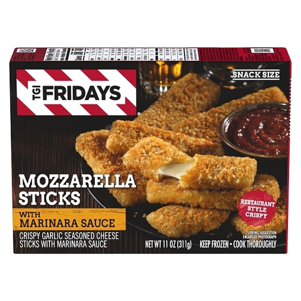 Tgi Fridays Mozzarella Sticks With Marinara Sauce Appetizer, 11 Ounce -- 8 Per Case