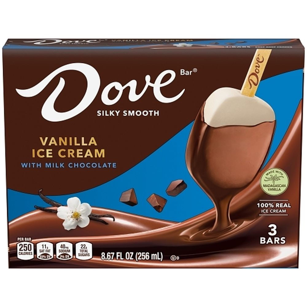 Dove Milk Chocolate/vanilla Ice Cream Bar, 8.67 Fluid Ounce -- 12 Per Case