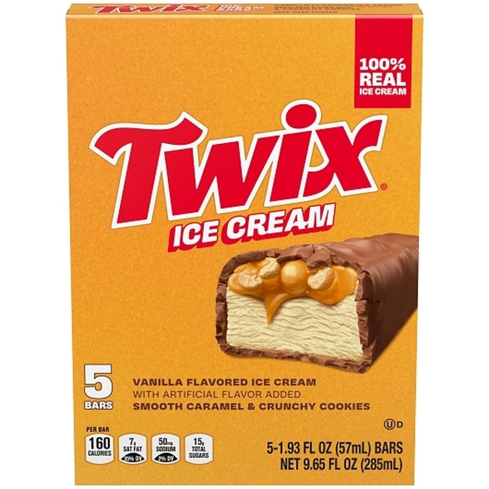 Twix Caramel Caramel Vanilla Milk Chocolate Ice Cream Bar, 9.65 Fluid Ounce -- 12 Per Case