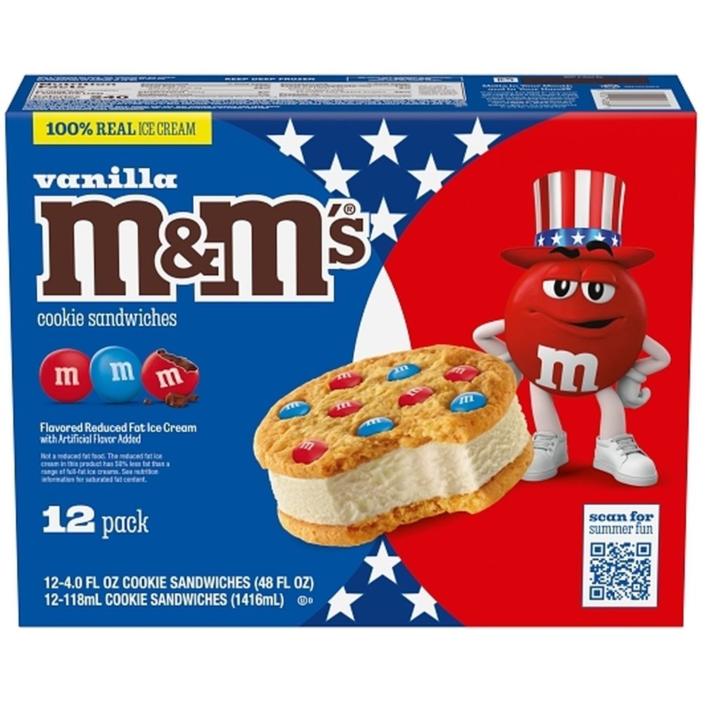 Vanilla Ice Cream Cookie Sandwich