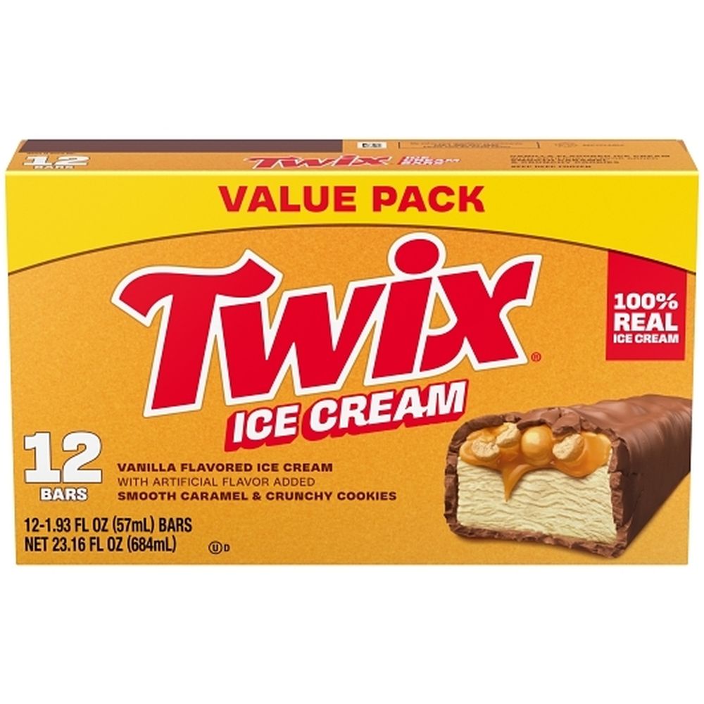 Twix Caramel Vanilla Flavored Ice Cream Bar, 23.16 Fluid Ounce -- 6 Per Case