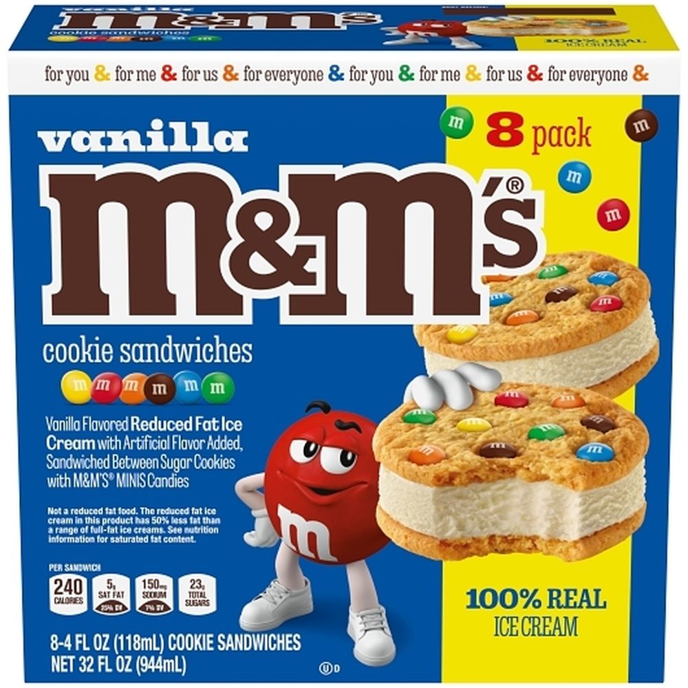 Vanilla Ice Cream Cookie Sandwich 32 Fluid Ounce