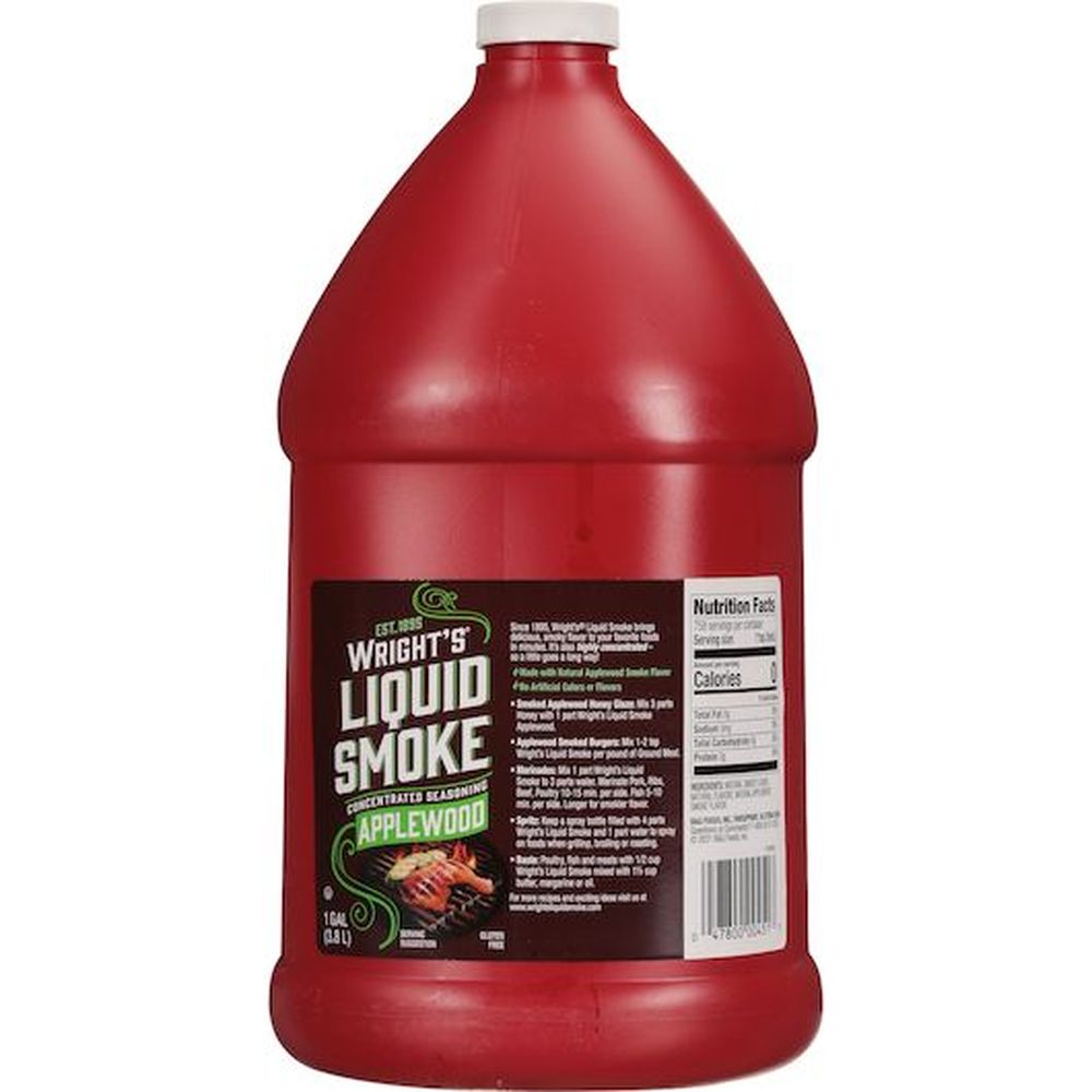 Wright's Liquid Smoke Applewood Seasoning, 1 Gallon -- 4 Per Case