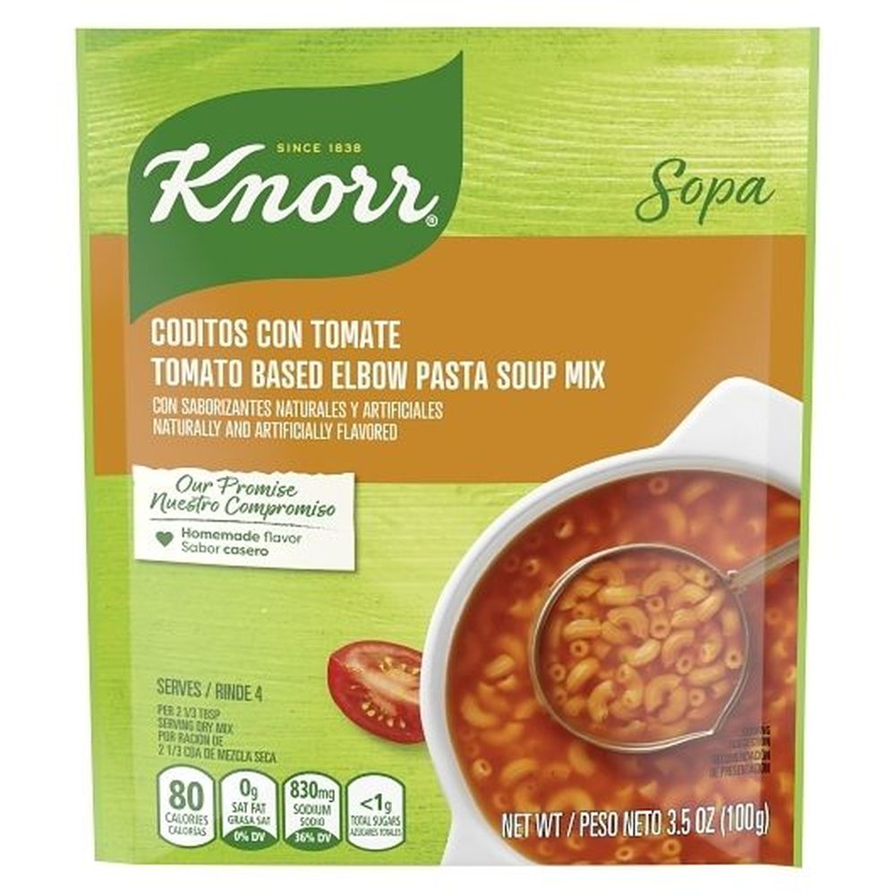 Knorr Tomato Based Elbow Pasta Soup, 3.5 Ounce -- 12 Per Case