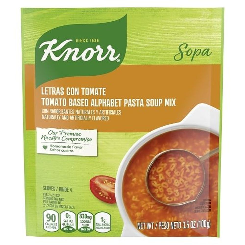 Knorr Tomato Based Alphabet Pasta Soup, 3.5 Ounce -- 12 Per Case