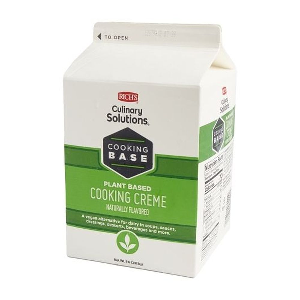 Rich's Plant Based Naturally Flavored Cooking Creme, 8 Pound -- 4 Per Case
