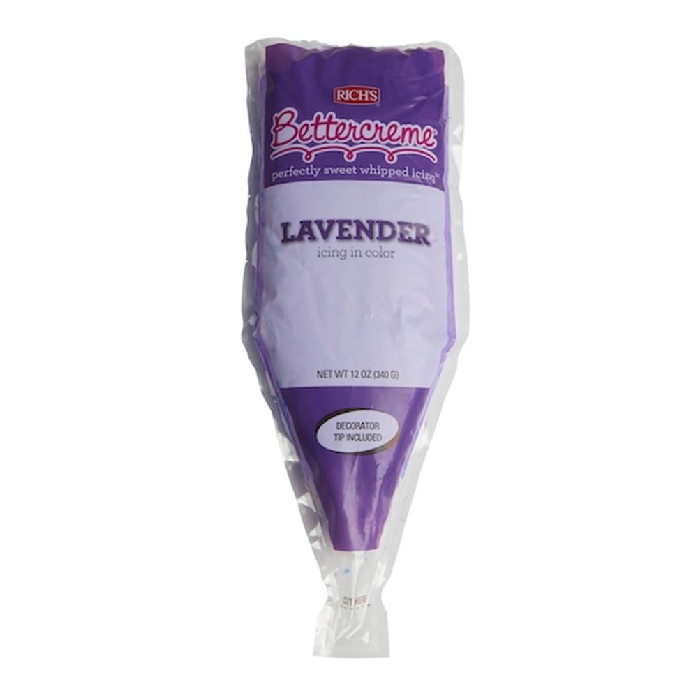 Bettercreme Pre Whipped Lavender Icing, 12 Ounce -- 15 Per Case