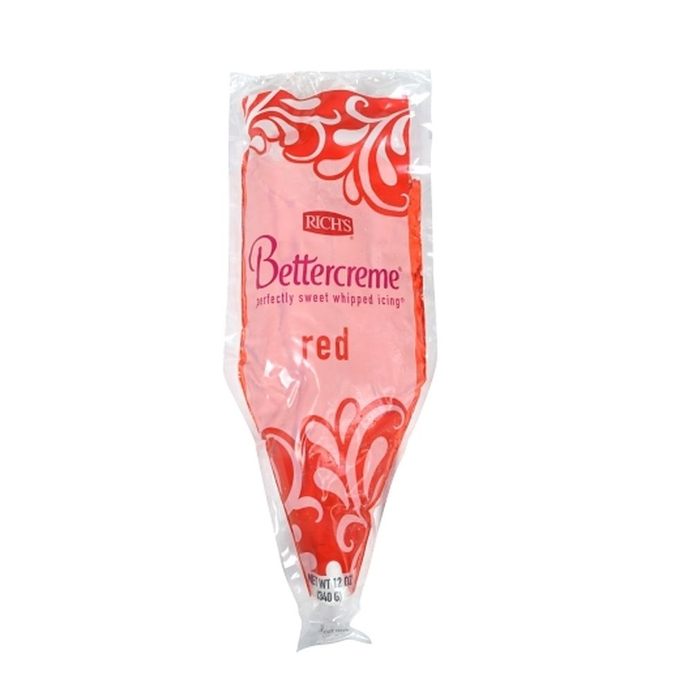 Bettercreme Pre Whipped Red Icing, 12 Ounce -- 15 Per Case