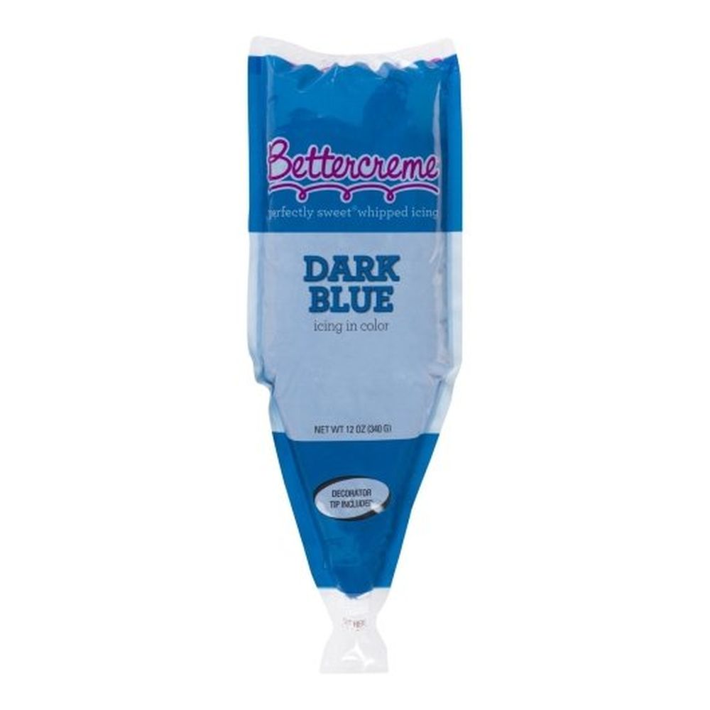 Bettercreme Pre Whipped Dark Blue Icing, 12 Ounce -- 15 Per Case