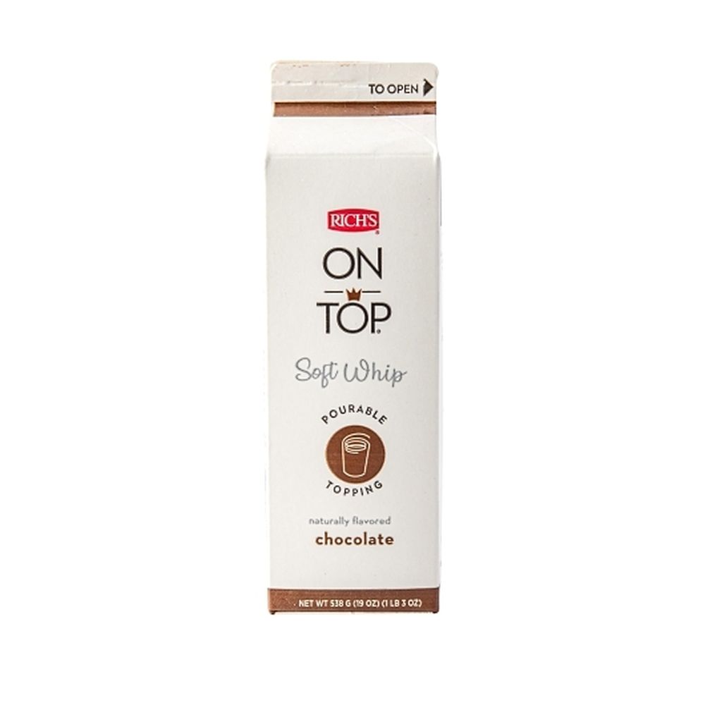 On Top Soft Whip Chocolate Pourable Topping, 1.188 Pound -- 12 Per Case
