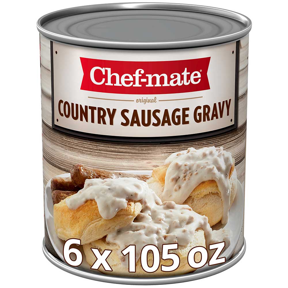 Chef-mate Country Sausage & Gravy Entrée, 96 Ounce -- 6 Per Case