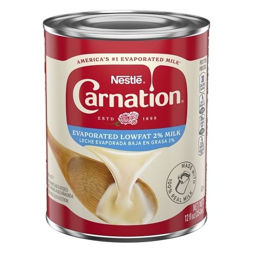 Carnation 2 Percent Low Fat Evaporated Milk, 12 Fluid Ounce -- 24 Per Case