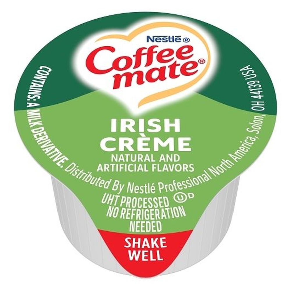 Coffee-mate Irish Creme Single Serve Liquid Creamer, 0.375 Ounce -- 180 Per Case