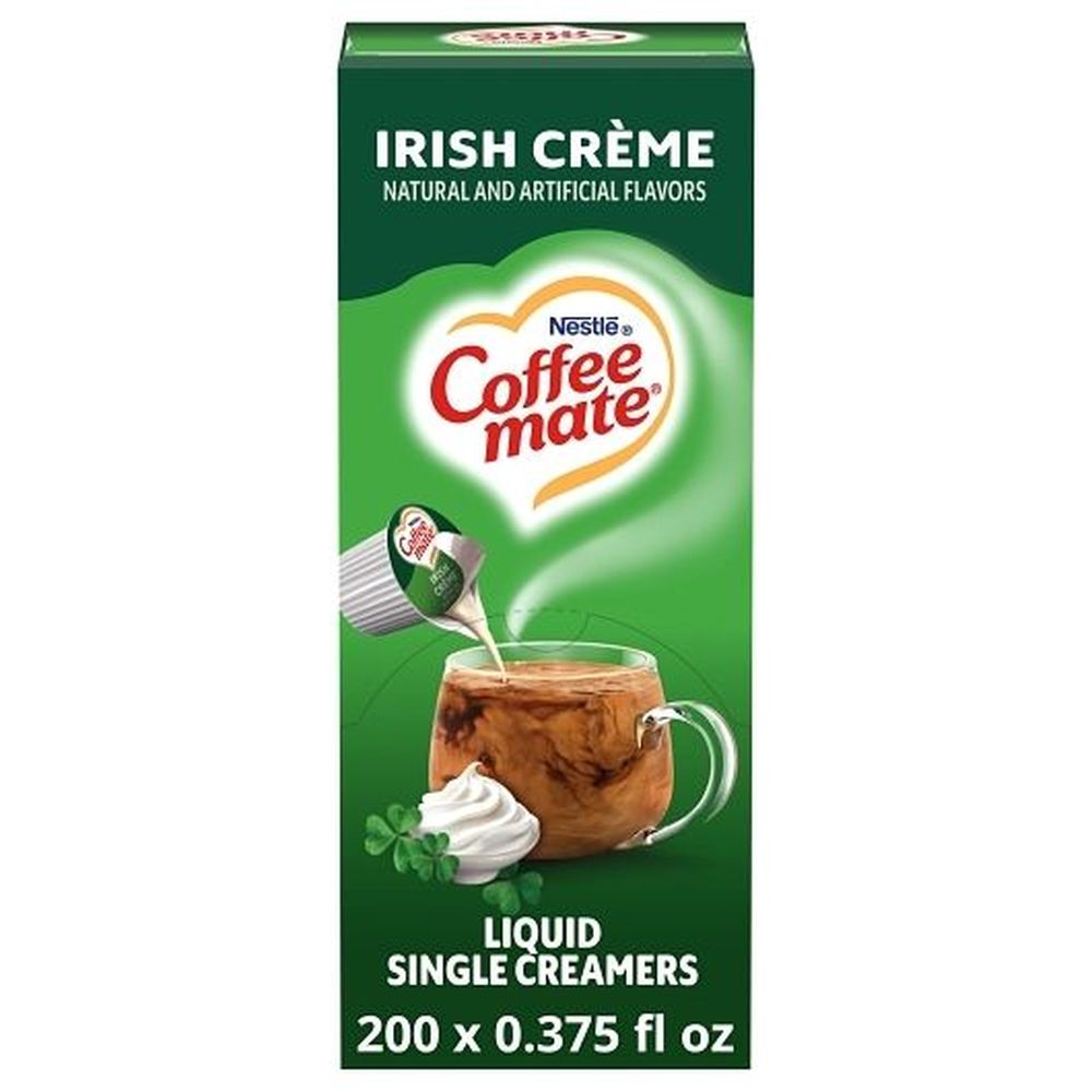 Coffee-mate Irish Cream Single Serve Liquid Creamer, 18.7 Fluid Ounce -- 4 Per Case