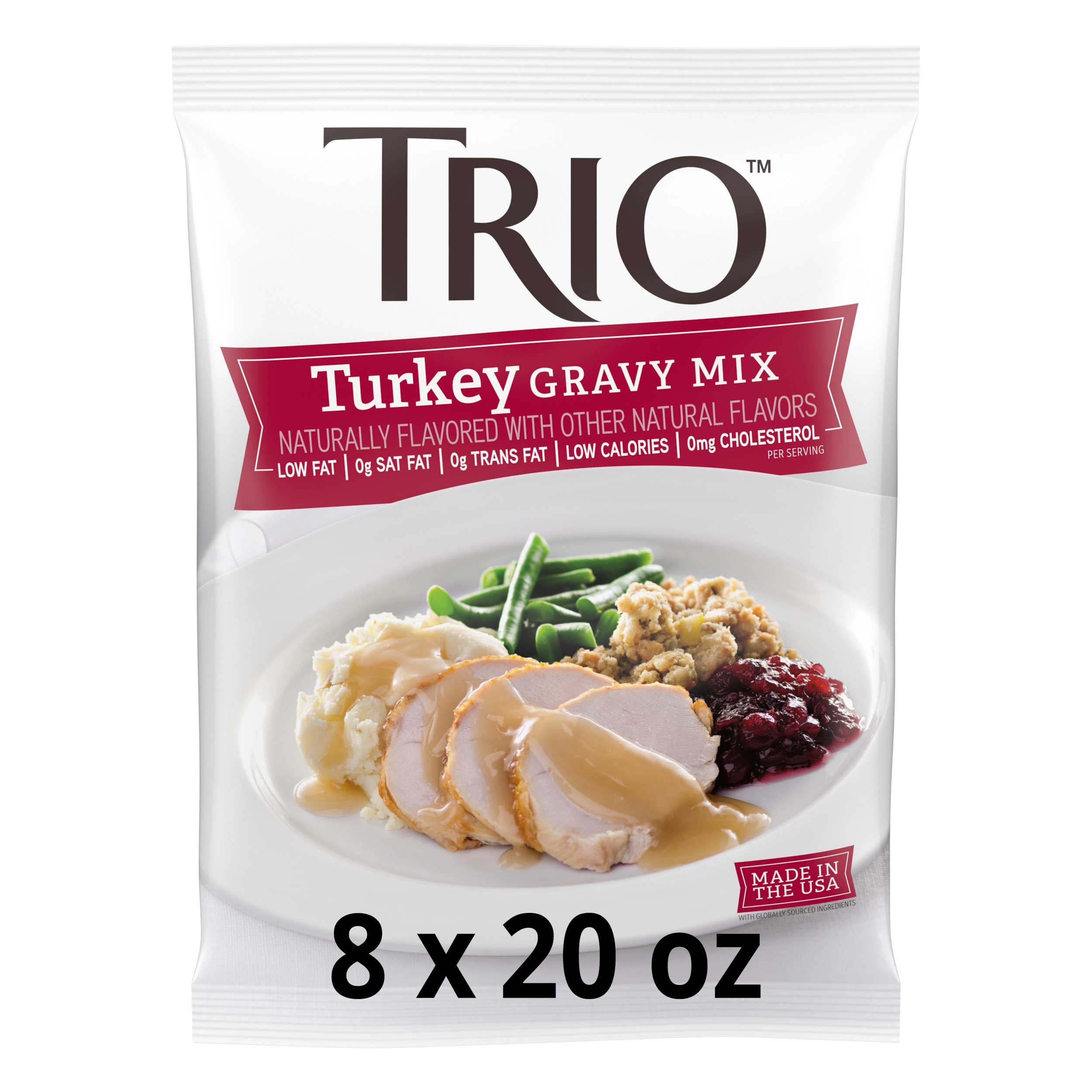 Trio Turkey Gravy Mix, 20 Ounce -- 8 Per Case