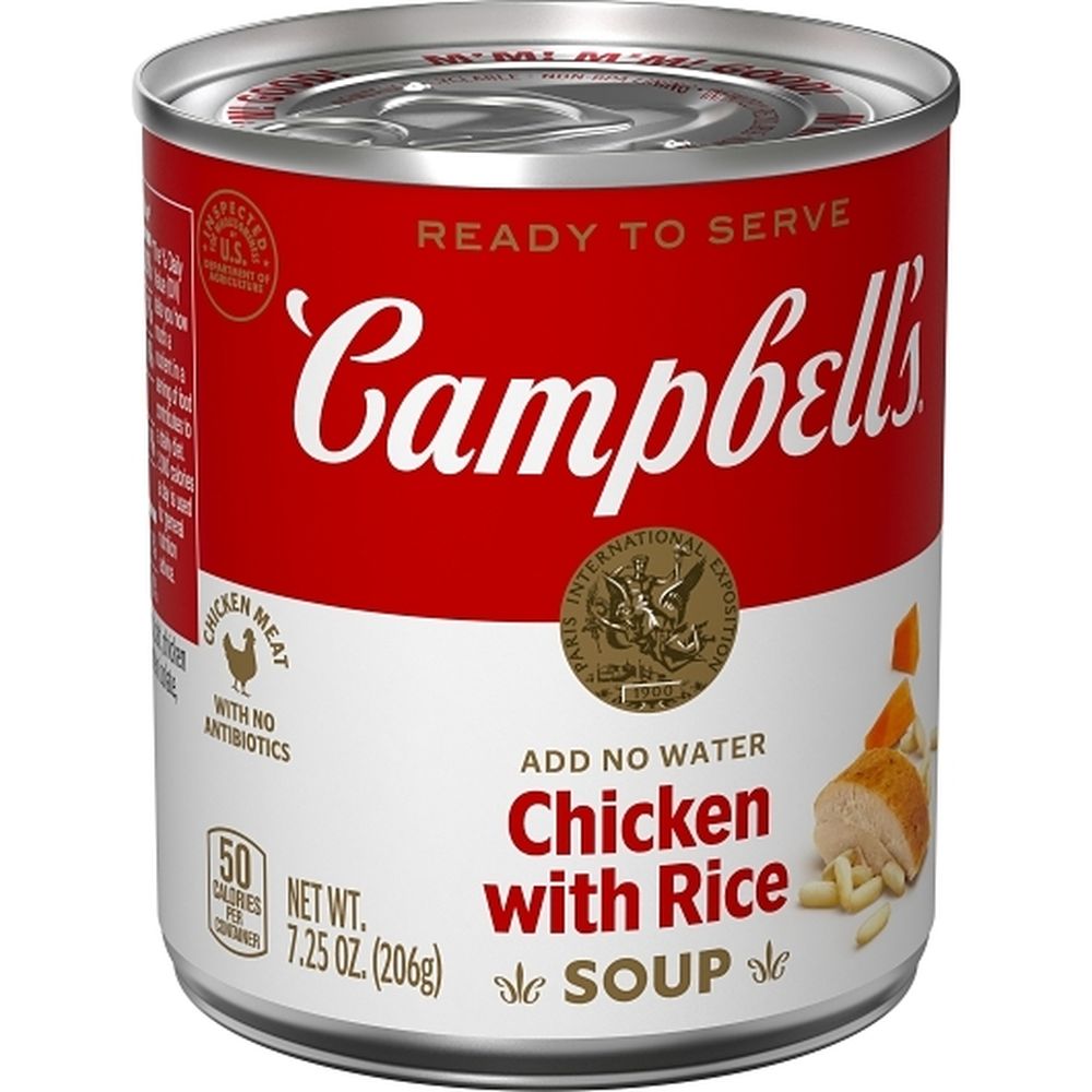Campbell's Ready To Serve Chicken Soup With Rice, 7.25 Ounce -- 24 Per Case