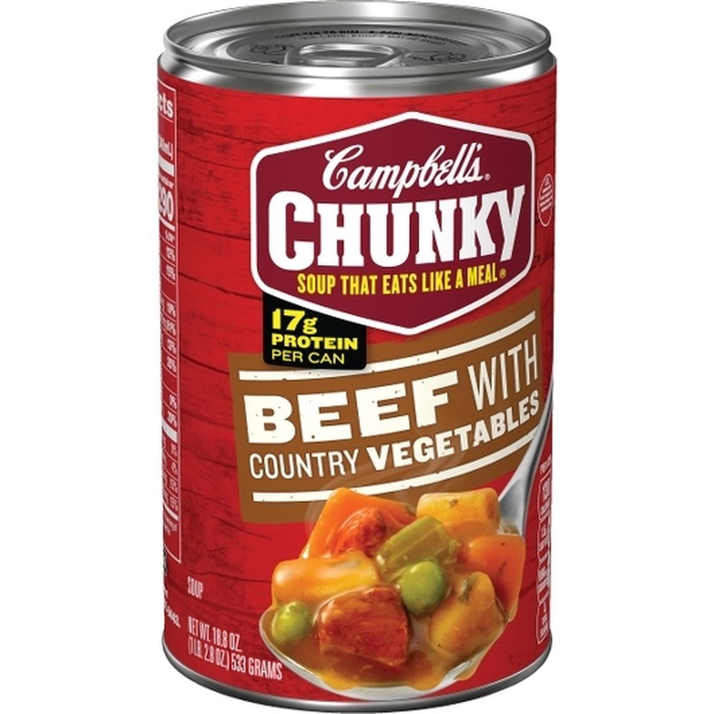 Campbell's Chunky Beef Soup With Country Vegetables, 18.8 Ounce -- 12 Per Case