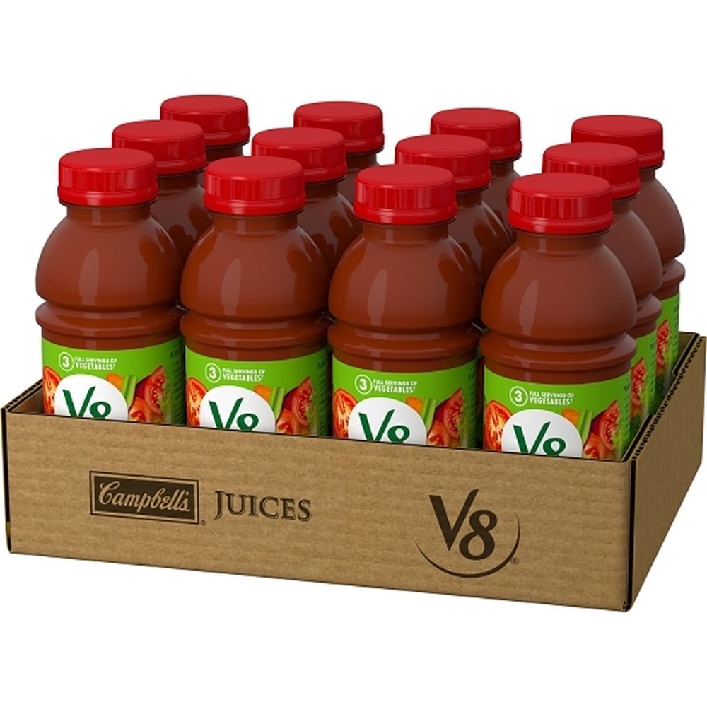 V8 Original 100 Percent Vegetable Juice, 12 Fluid Ounce -- 12 Per Case