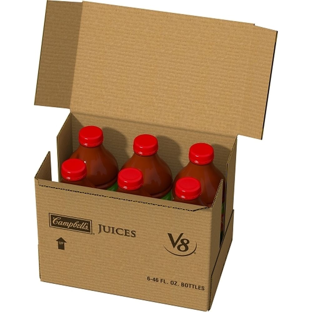 V8 Original 100 Percent Vegetable Juice, 46 Fluid Ounce -- 6 Per Case