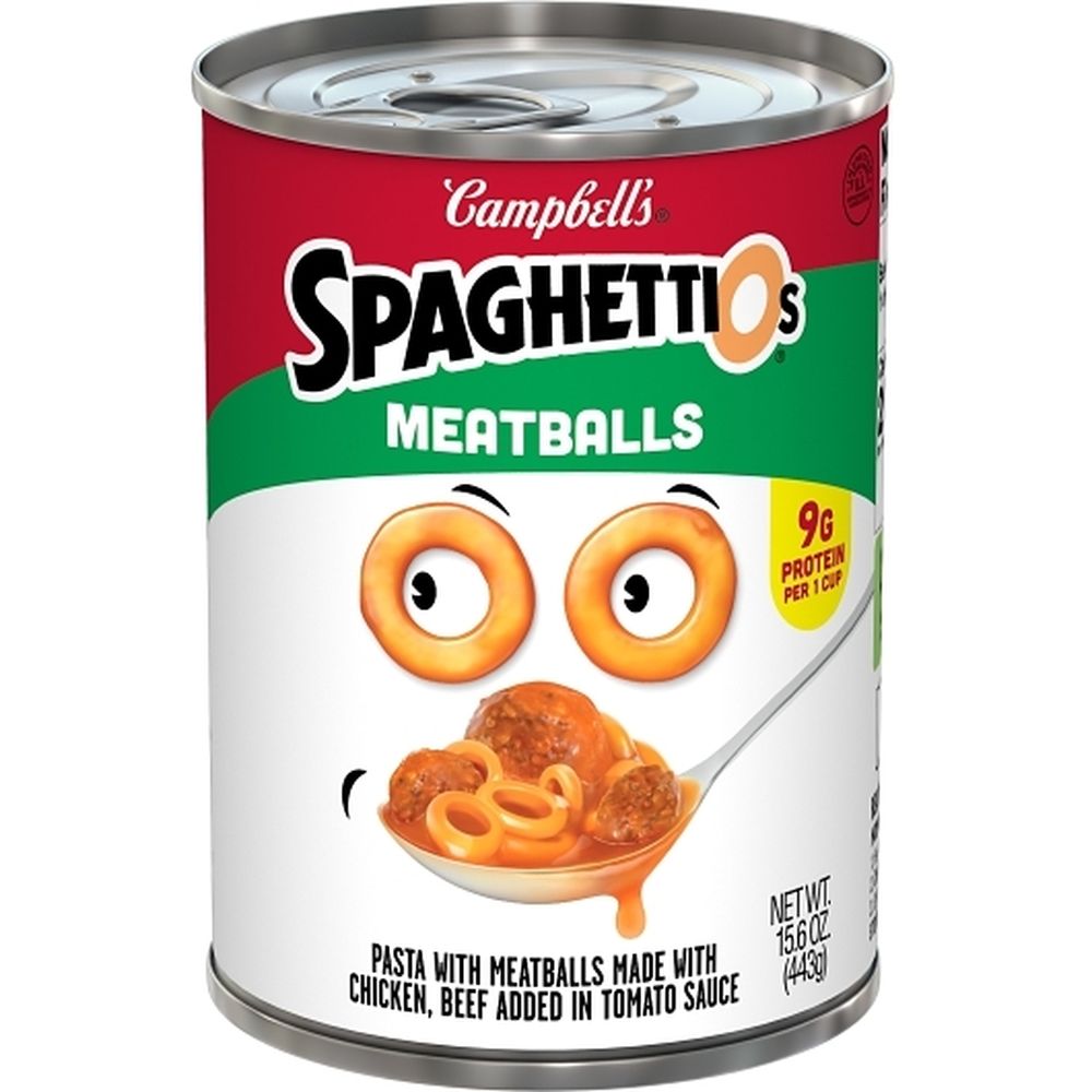 Campbell's Spaghettios Pasta With Meatballs, 15.6 Ounce -- 24 Per Case