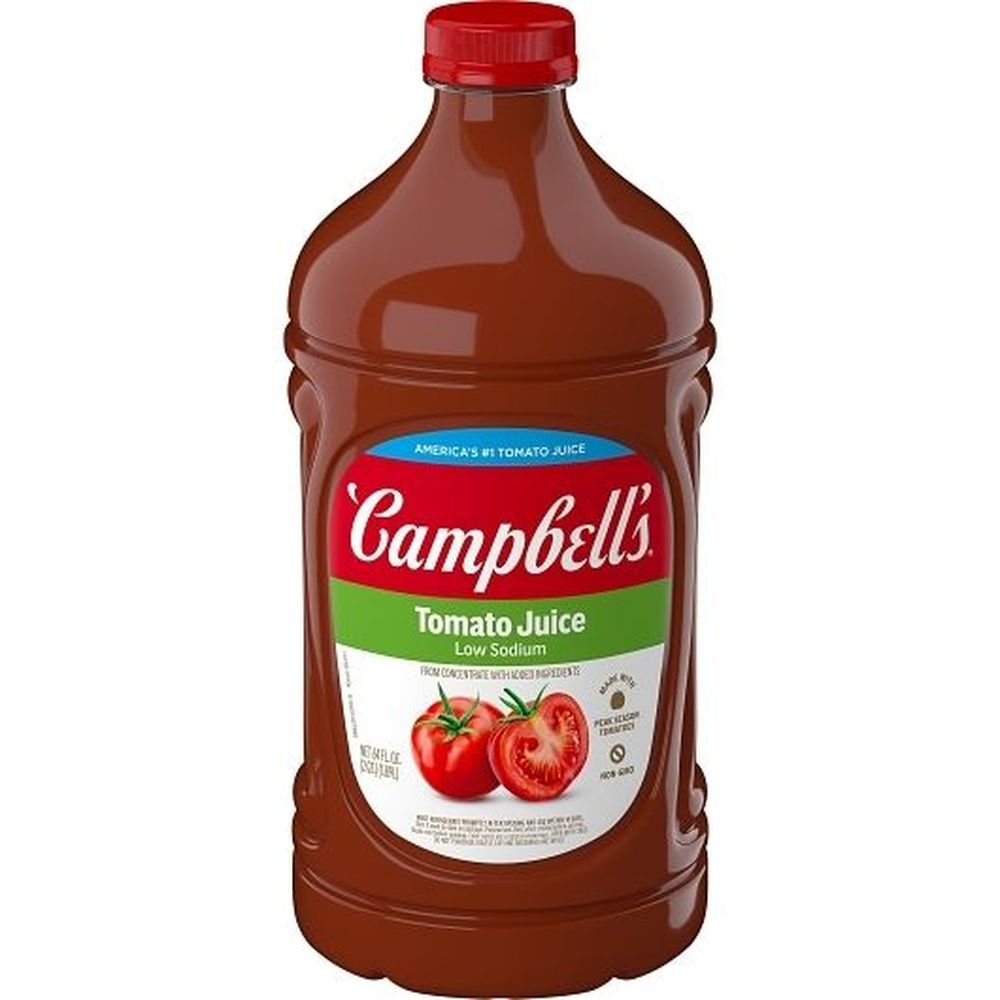 Campbell's Low Sodium Tomato Juice, 64 Fluid Ounce -- 6 Per Case