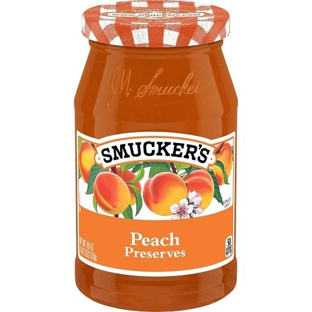 Smucker's Peach Preserves, 18 Ounce -- 12 Per Case