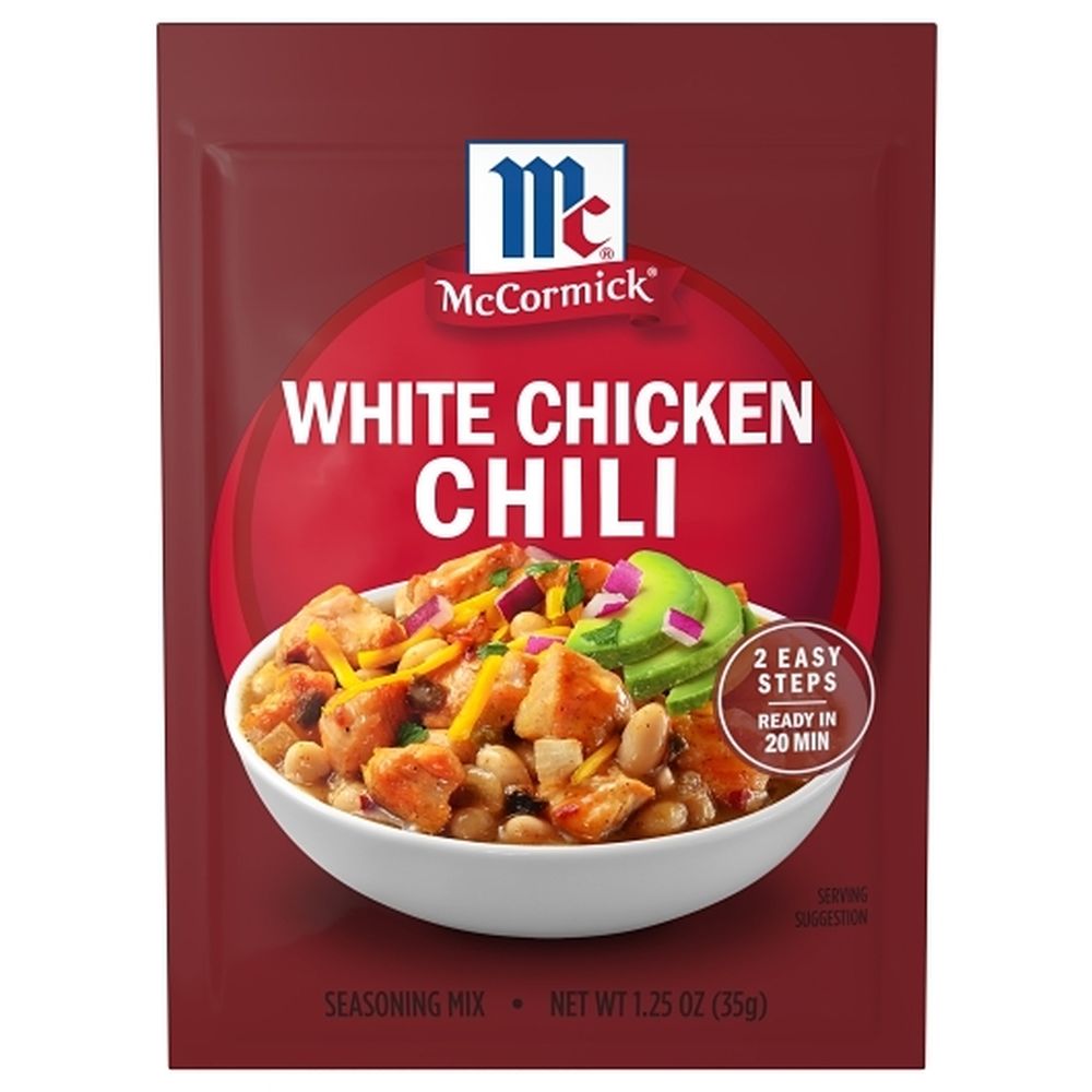 Mccormick White Chicken Chili Seasoning Mix, 1.25 Ounce -- 12 Per Case