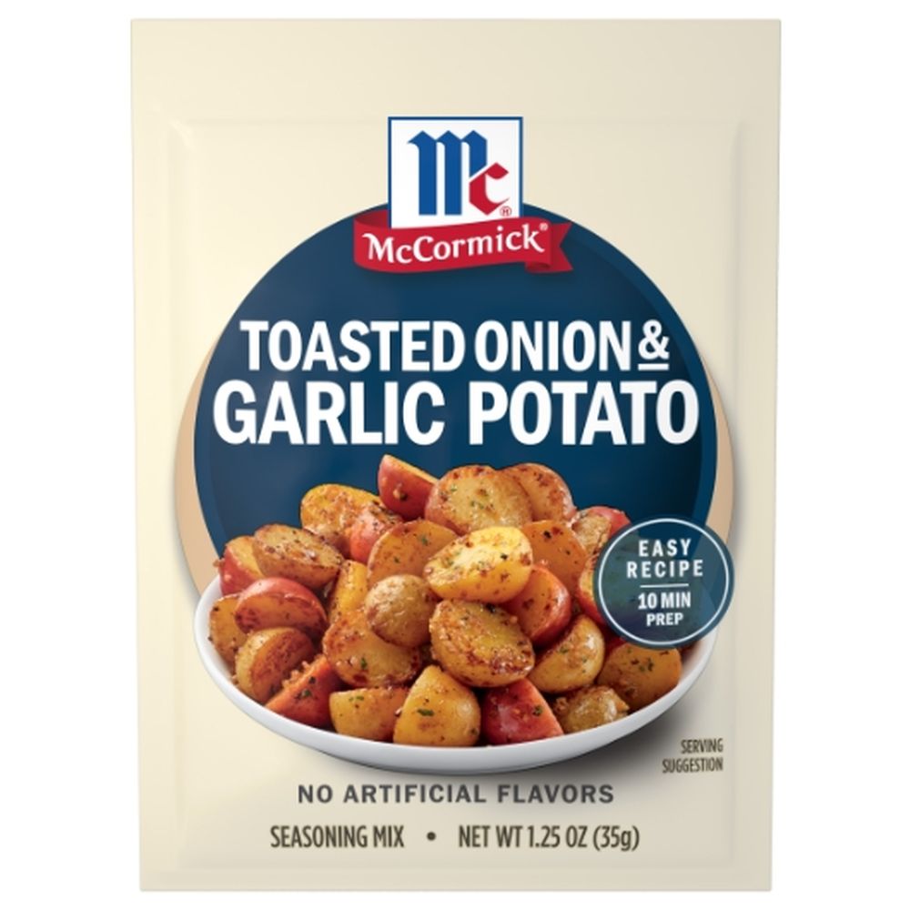 Mccormick Toasted Onion And Garlic Potato Seasoning Mix, 1.25 Ounce -- 12 Per Case