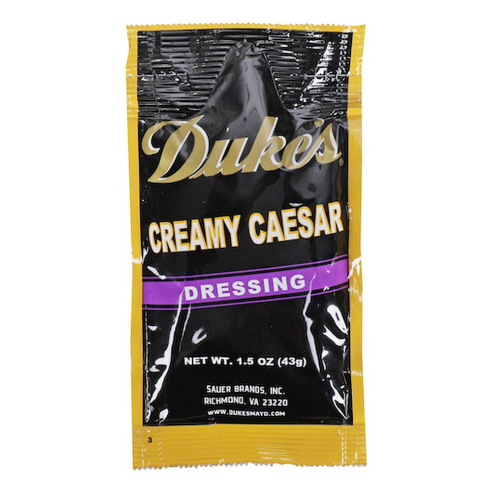Duke's Creamy Caesar Dressing - Single Serve, 1.5 Ounce Packet -- 60 Per Case