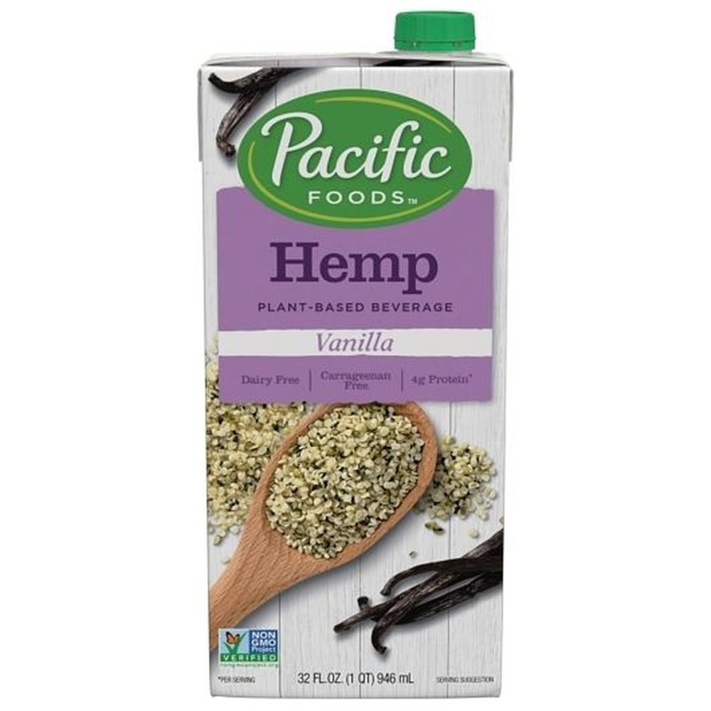 Pacific Foods Vanilla Hemp Milk, 32 Fluid Ounce -- 12 Per Case