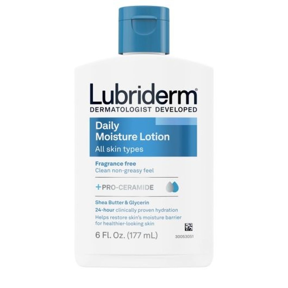 Lubriderm Fragrance Free Daily Moisture Lotion, 6 Ounce -- 12 Per Case