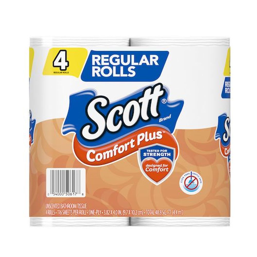 Scott Comfortplus Regular Toilet Paper, 464 Count -- 12 Per Case