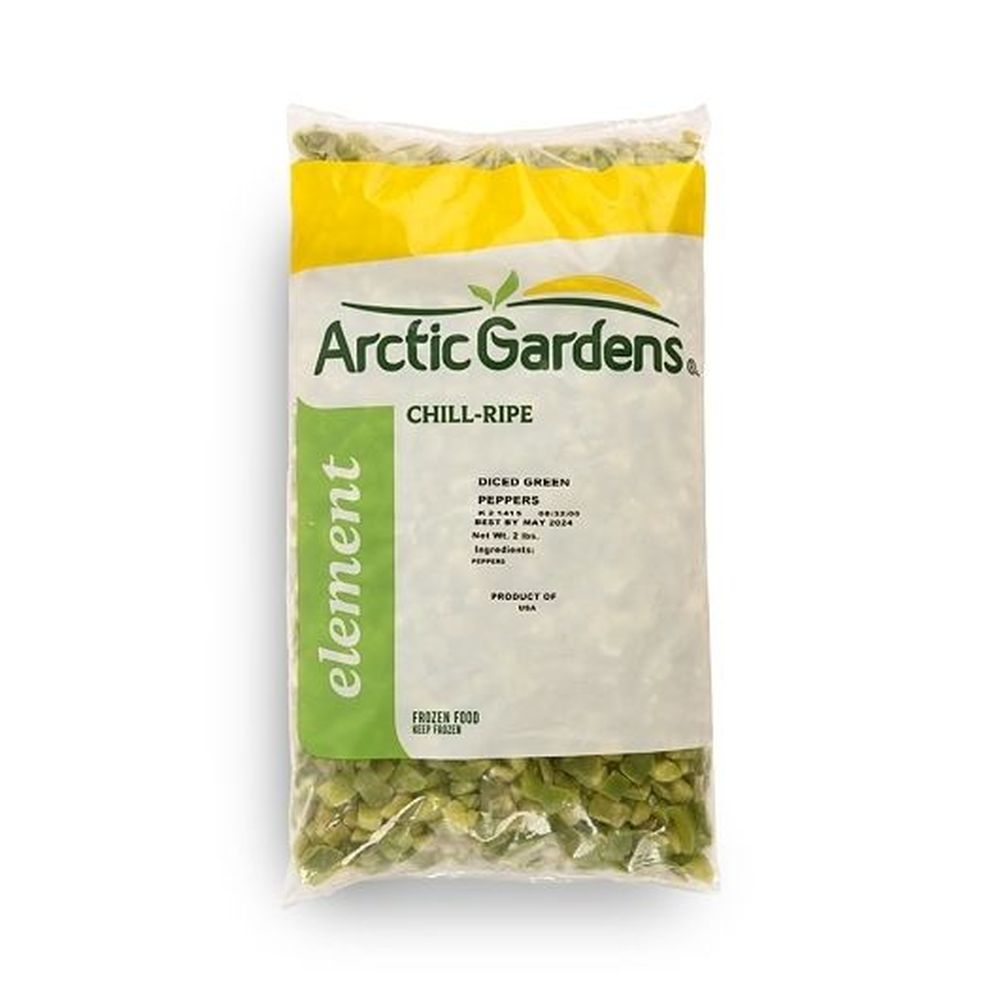 Arctic Gardens Chill Ripe Diced Green Peppers, 2 Pound -- 6 Per Case