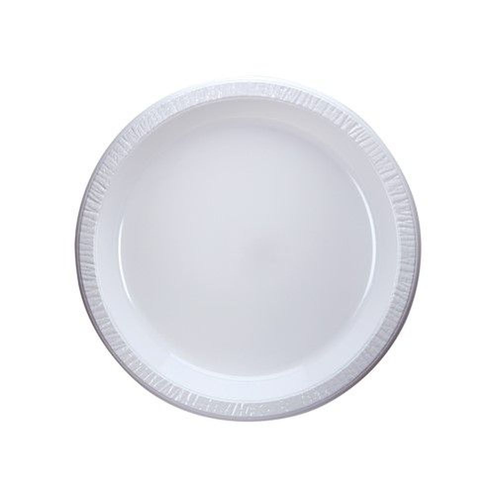 Avalon White Polystyrene Round Plate, 6 Inch -- 1000 Per Case