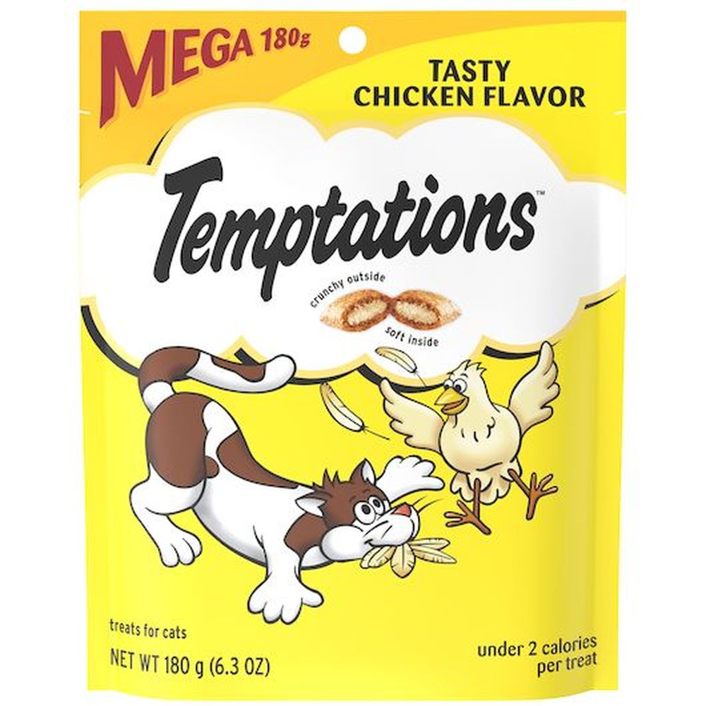 Temptations Tasty Chicken Flavor Cat Treats, 6.3 Ounce -- 10 Per Case