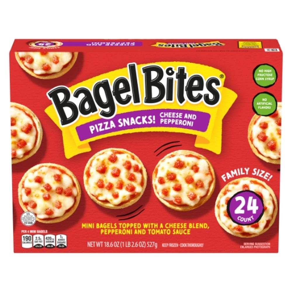 Bagel Bites Cheese And Pepperoni Bagel Bites, 18.6 Ounce -- 6 Per Case