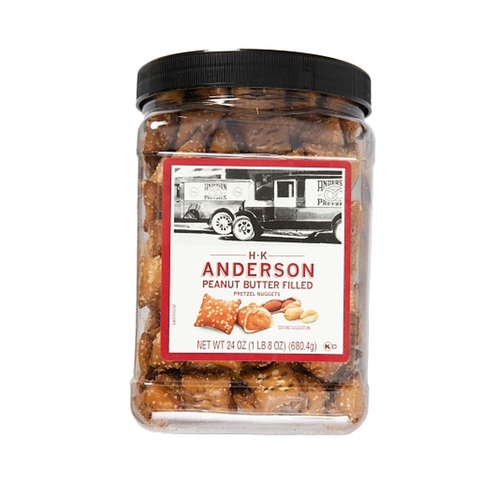 H.k. Anderson Peanut Butter Filled Pretzel Nuggets, 24 Ounce -- 8 Per Case
